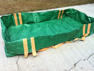 Products Fibc Bags Dumpster Skip Bag Jumbo Agricultural Green Color Dumpster Skip Bag